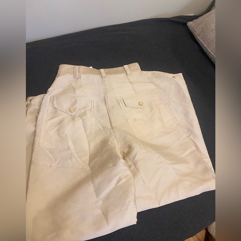 Sandro Gold High-Waisted Pants - Picture 8 of 11